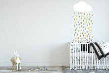 Load image into Gallery viewer, Scandi style cloud and rain stickers
